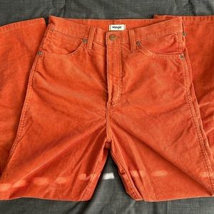 Wrangler Orange Corduroy Pants